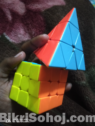 Pyraminx & 3X3 Rubiks Cube